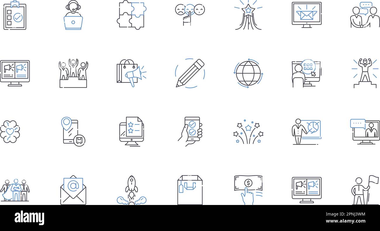 Boost line icons collection. Amplify, Energize, Revitalize, Stimulate, Accelerate, Elevate, Improve vector and linear illustration. Optimize,Bolster Stock Vector