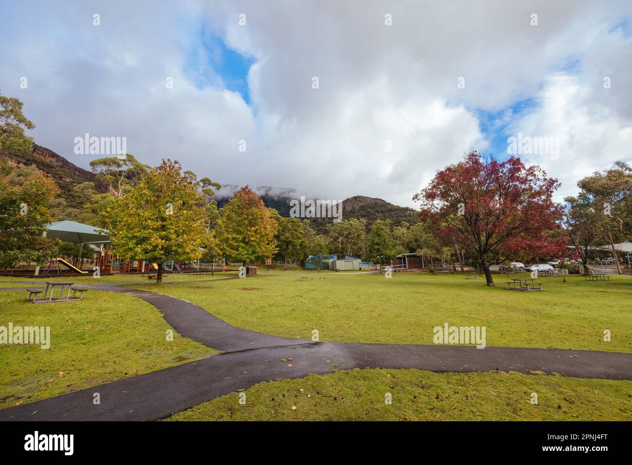 Halls Gap Township in the Grampians Victoria Australia Stock Photo Alamy