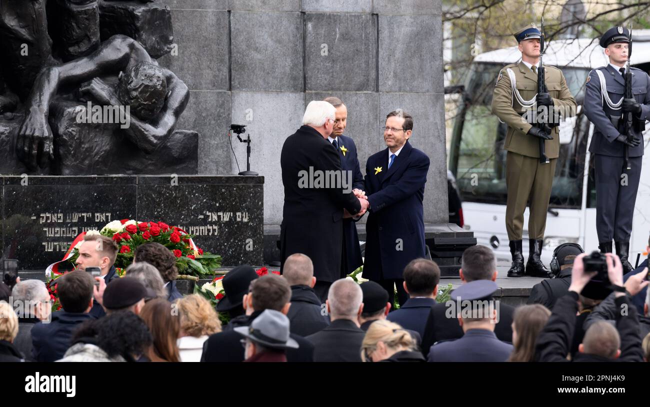 80th anniversary commemoration of the warsaw ghetto uprising hi-res ...