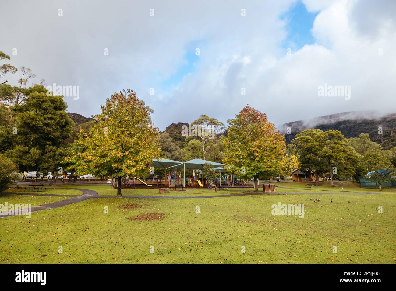 Halls Gap Township in the Grampians Victoria Australia Stock Photo Alamy