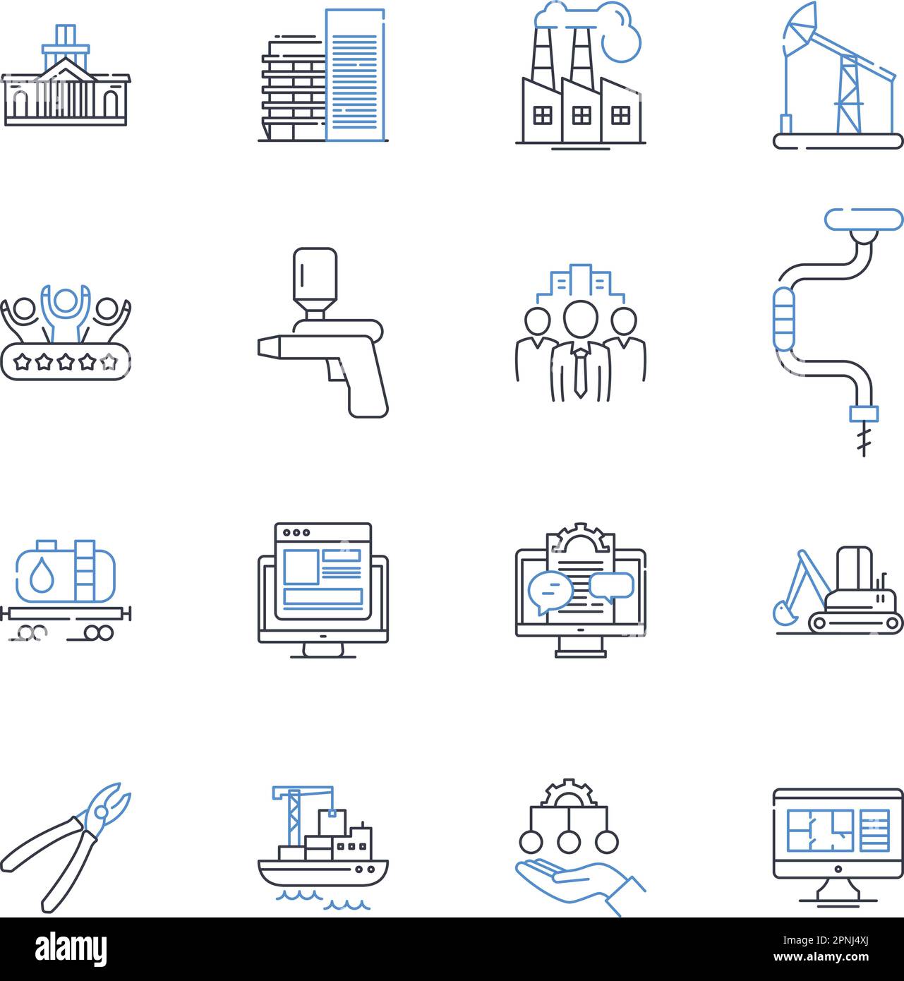 Founder line icons collection. Visionary, Leader, Innovator, Risk-taker 