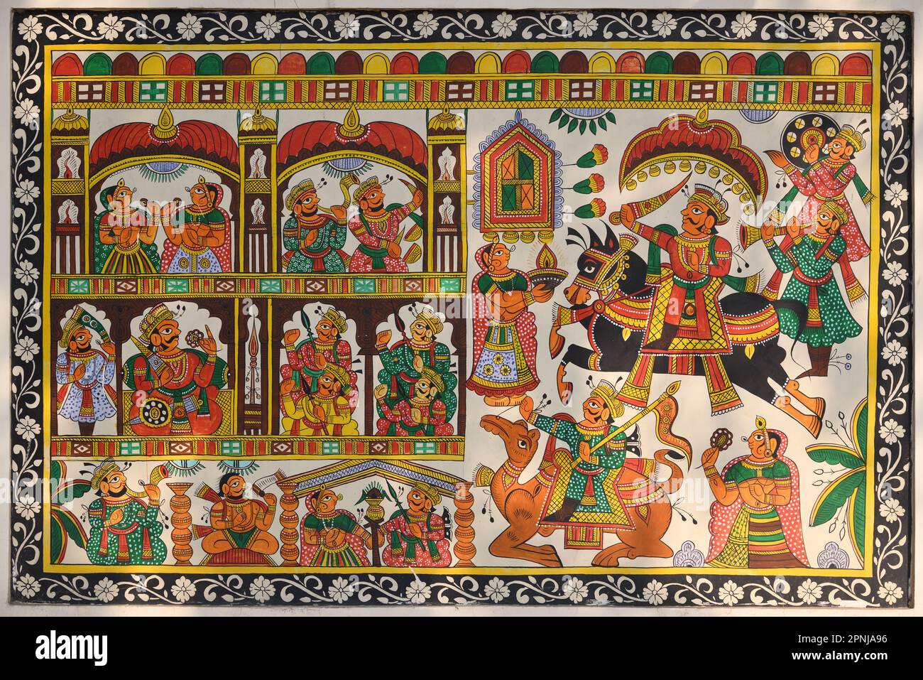 Phad painting or Phad is a style of religious scroll painting and folk