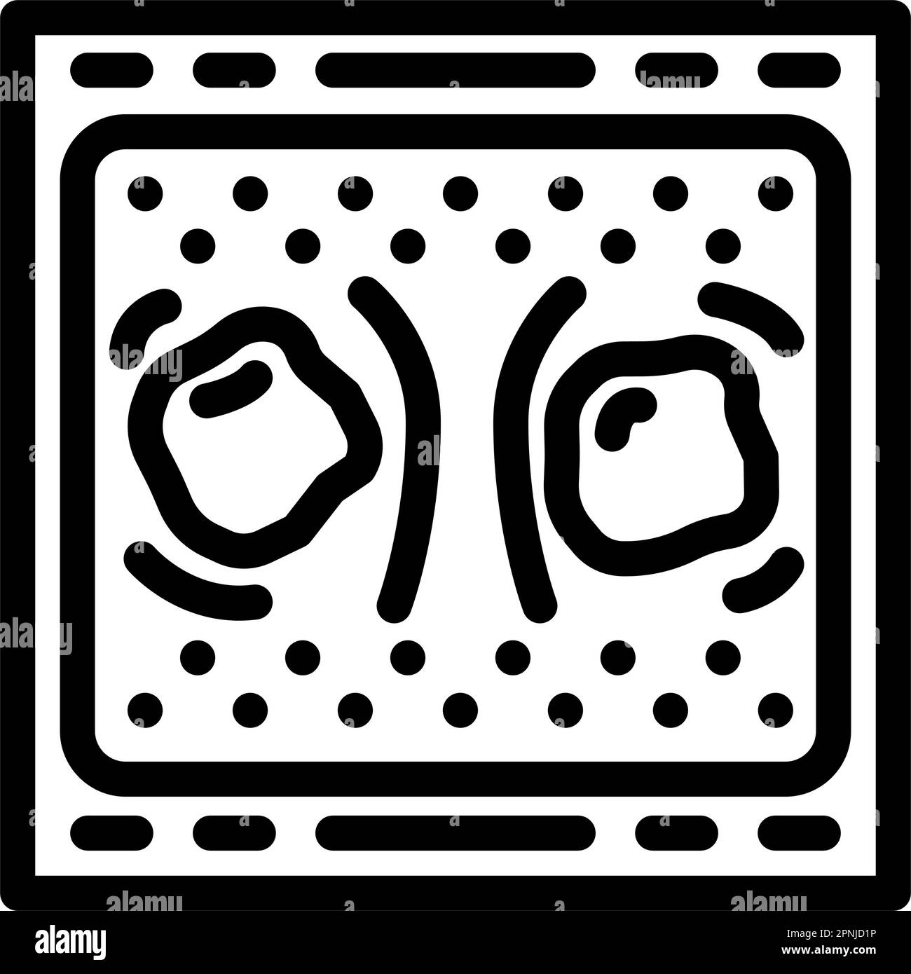 stratego board game line icon vector illustration Stock Vector Image ...