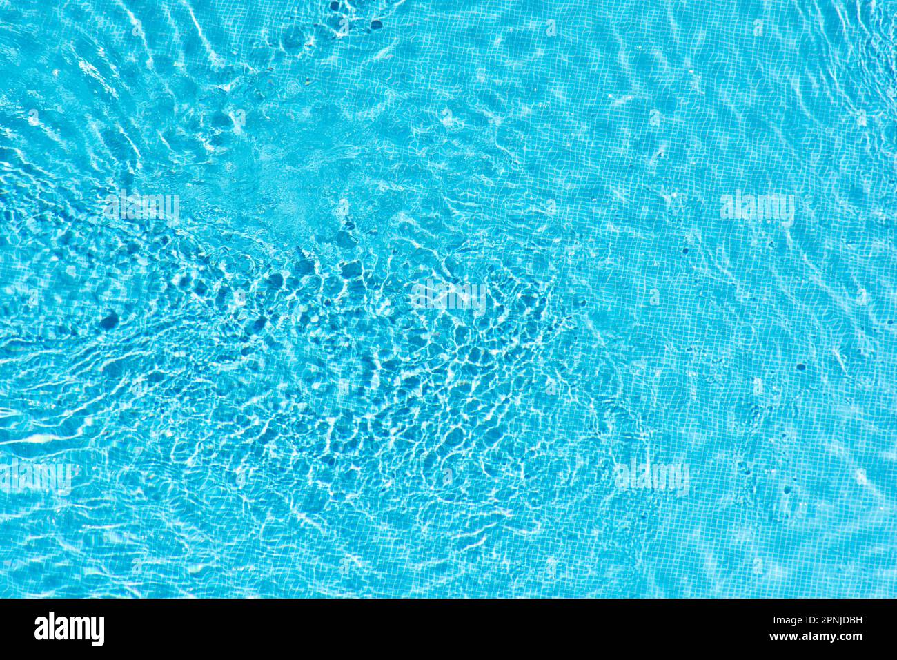 Agua de una piscina vista desde arriba, textura Stock Photo