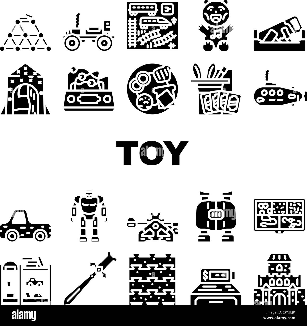 toy baby child kid icons set vector Stock Vector Image & Art - Alamy