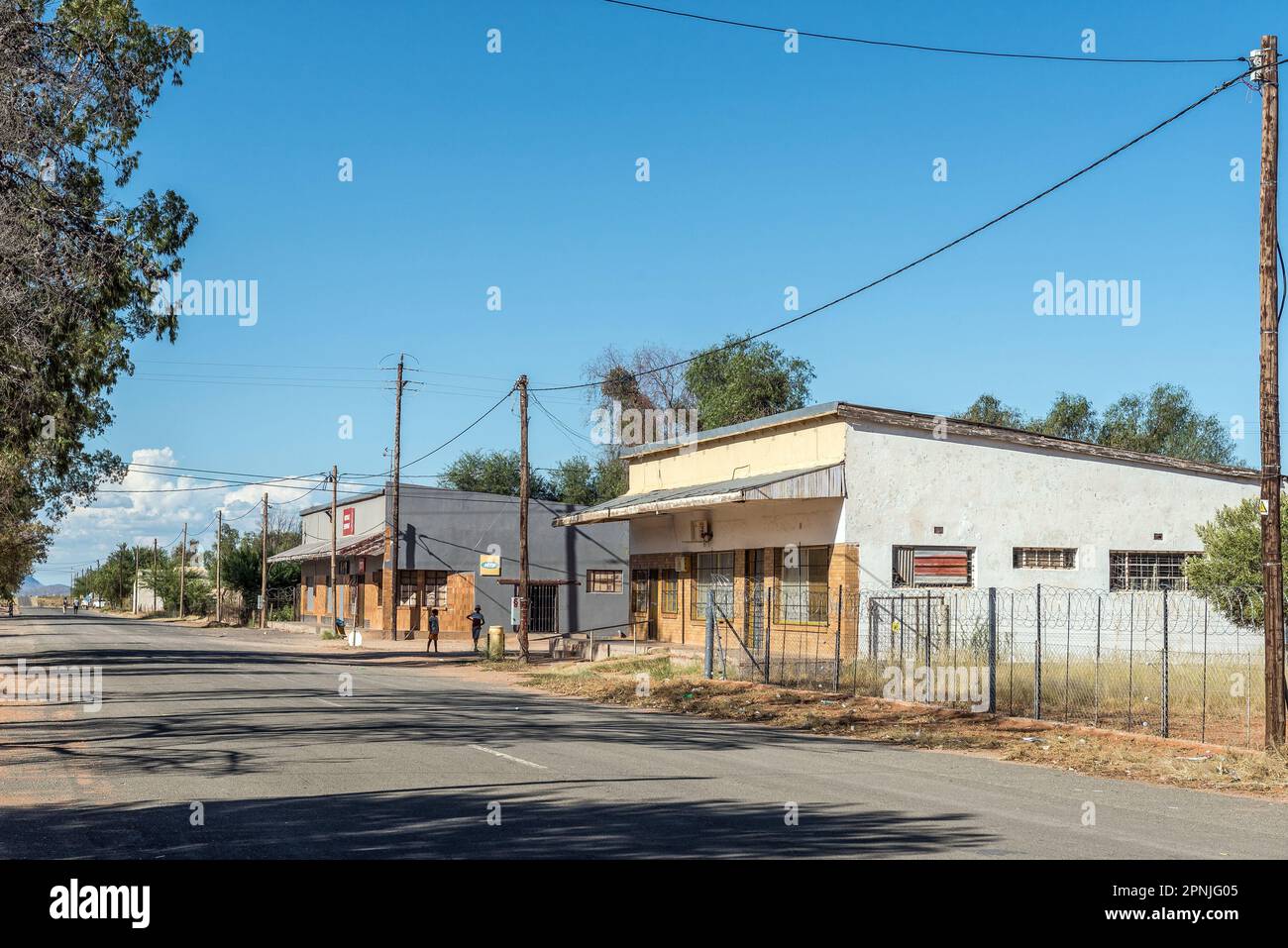 Marydale, South Africa Feb 28 2023 A street scene, with businesses