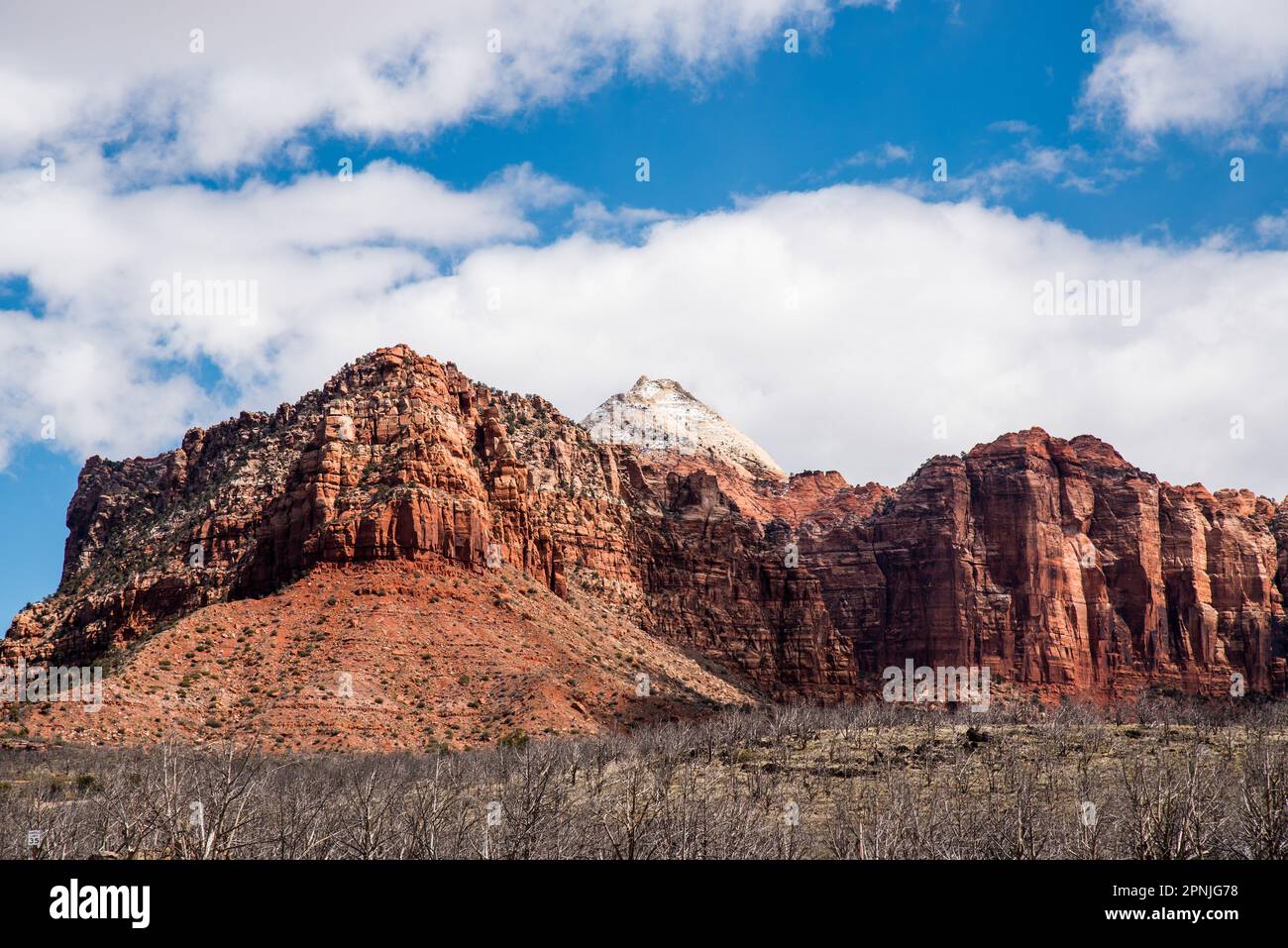 Scenic views of Zions National Park from Kolob Canyon Road. This is a