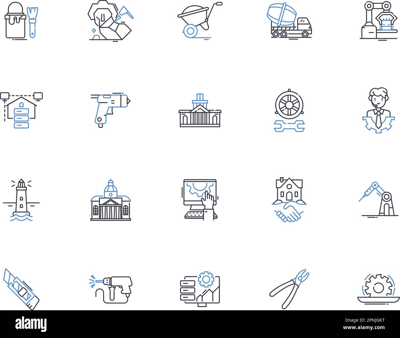 Maker line icons collection. Innovation, Creativity, DIY, Artistry ...