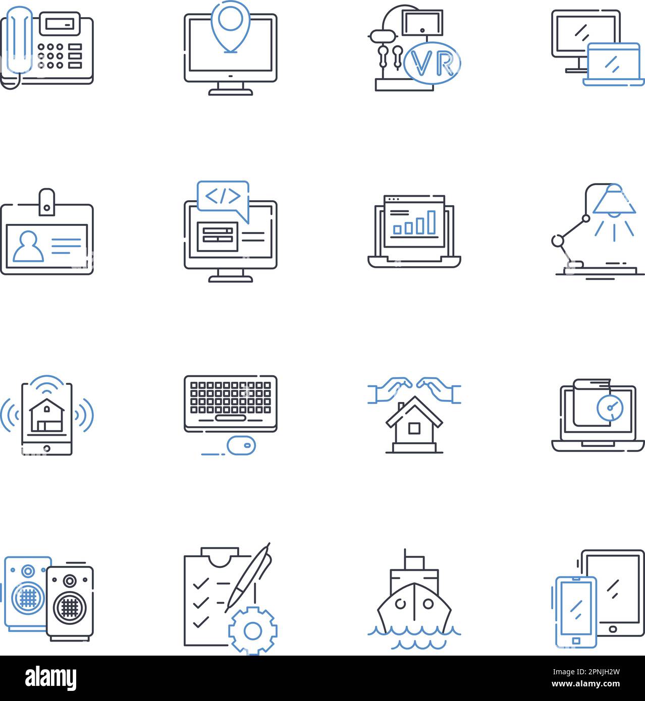 Software industry line icons collection. Programming, Development, Coding, Applications, Tools, Solutions, Innovation vector and linear illustration Stock Vector