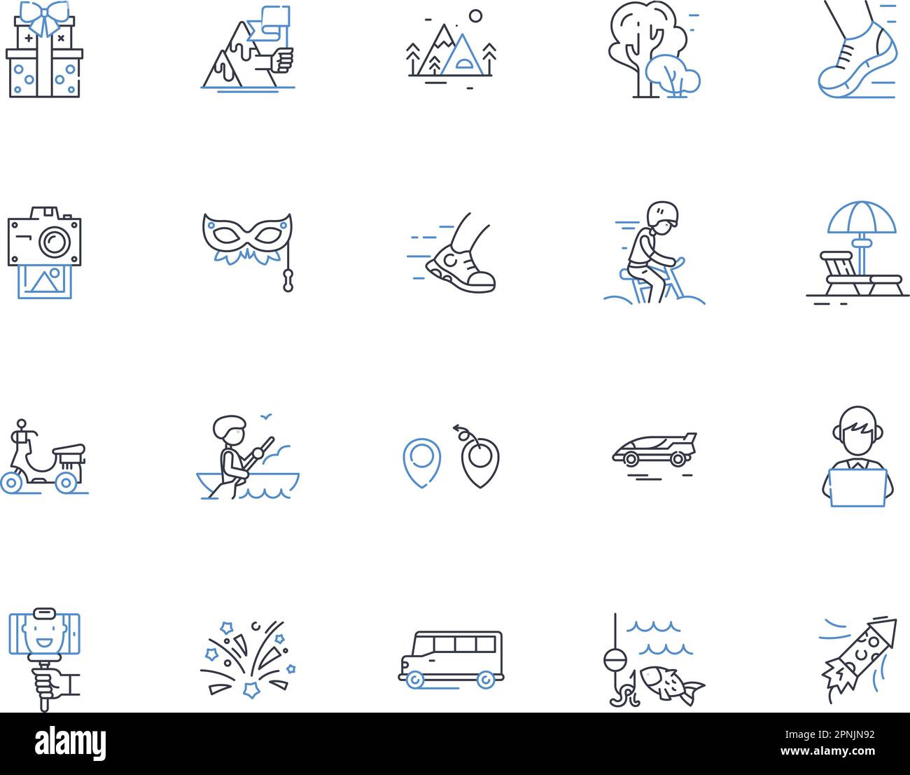 Character traits line icons collection. Hsty , Integrity , Courage , Empathy , Ambition , Humility , Passion vector and linear illustration. Optimism Stock Vector
