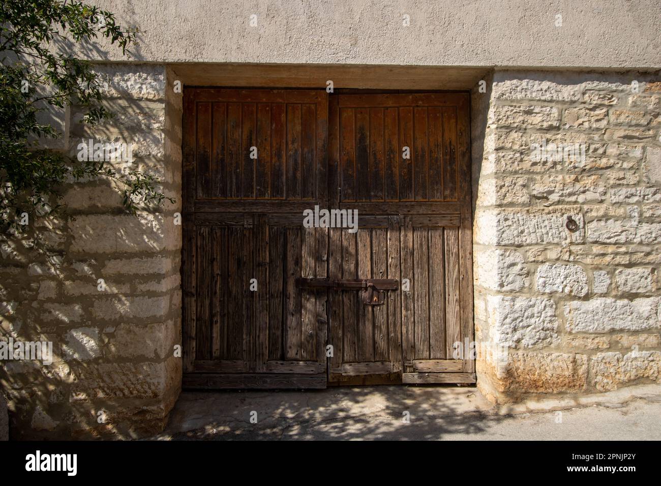 Beautiful wooden double doors hi-res stock photography and images - Alamy