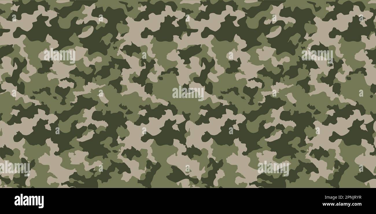 Camouflage seamless pattern texture. Abstract modern vector