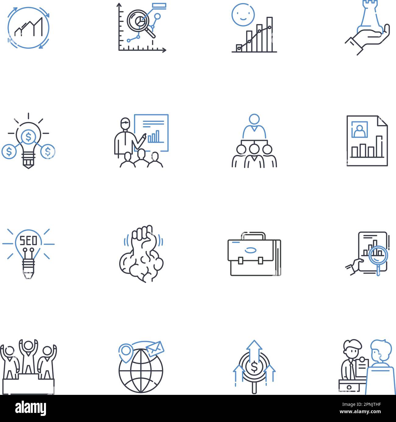 Extension line icons collection. Length, Stretch, Elongation, Expansion