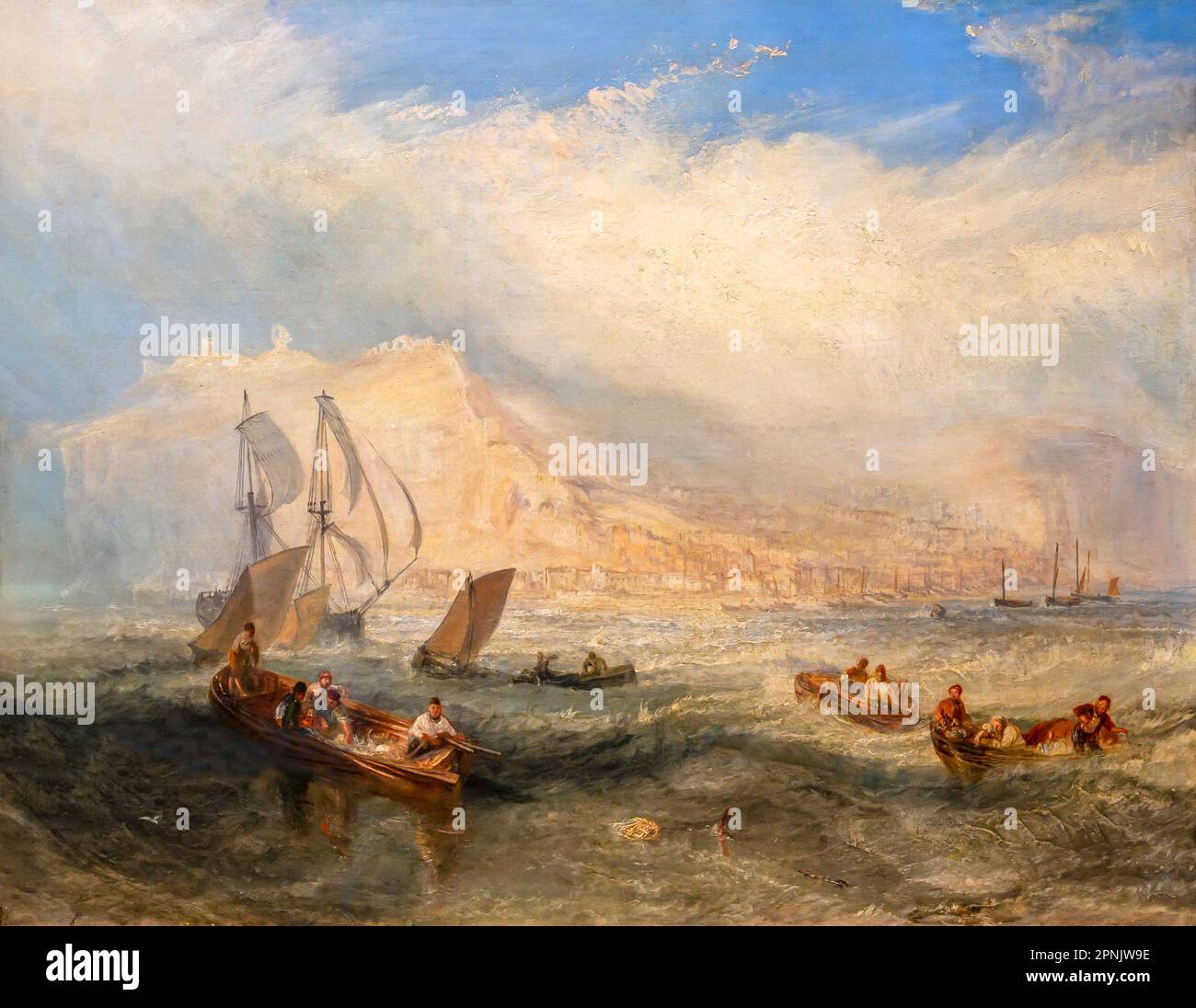 Line Fishing Off Hastings, JMW Turner, 1835, Stock Photo