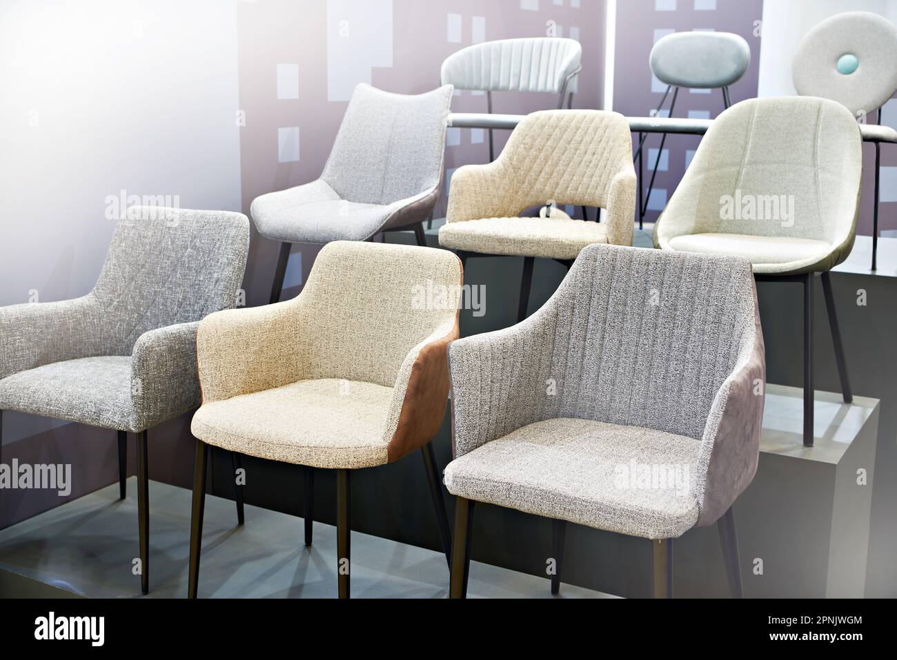 Chairs in the furniture store Stock Photo - Alamy