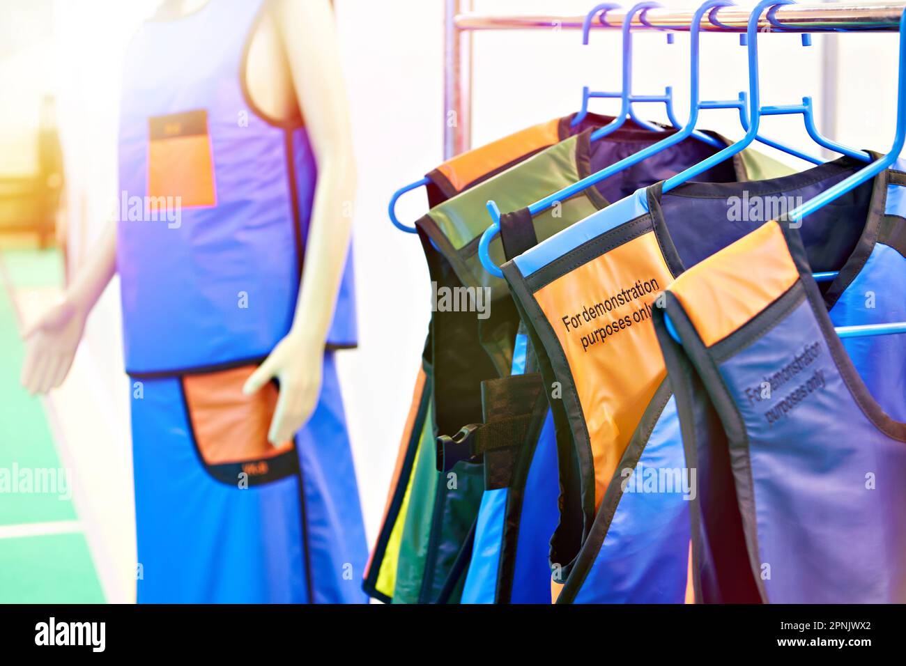 Xray protective clothing for doctors at the exhibition Stock Photo Alamy