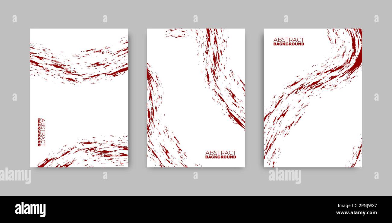 Blood splatter minimalistic white and red stain poster set. Bloodstain brush  drawing artistic cover collection. Vector modern illustration Stock Vector  Image & Art - Alamy