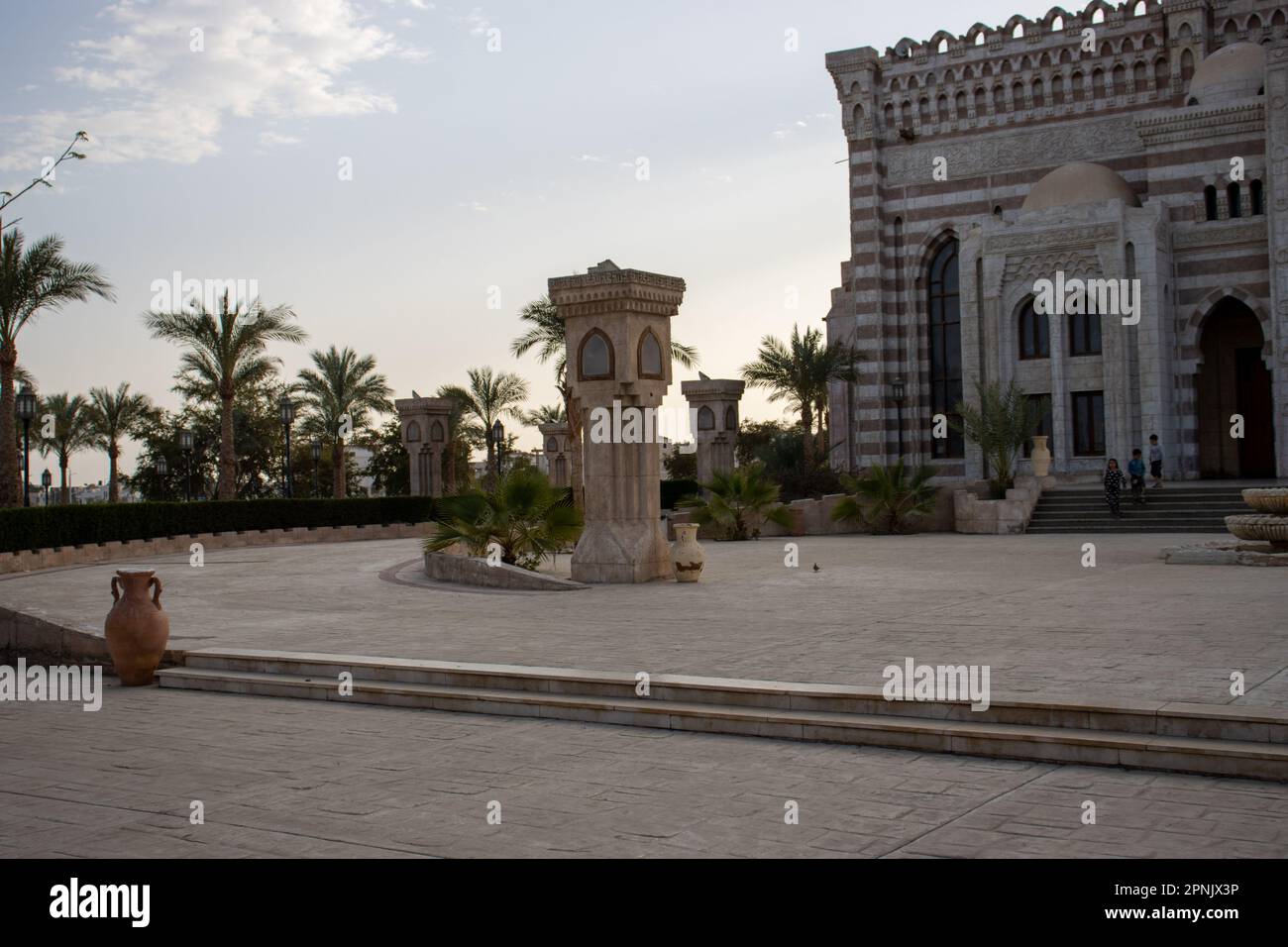 SHARM EL SHEIKH, EGYPT - JANUARY 30, 2023 Al Mustafa mosque Stock Photo
