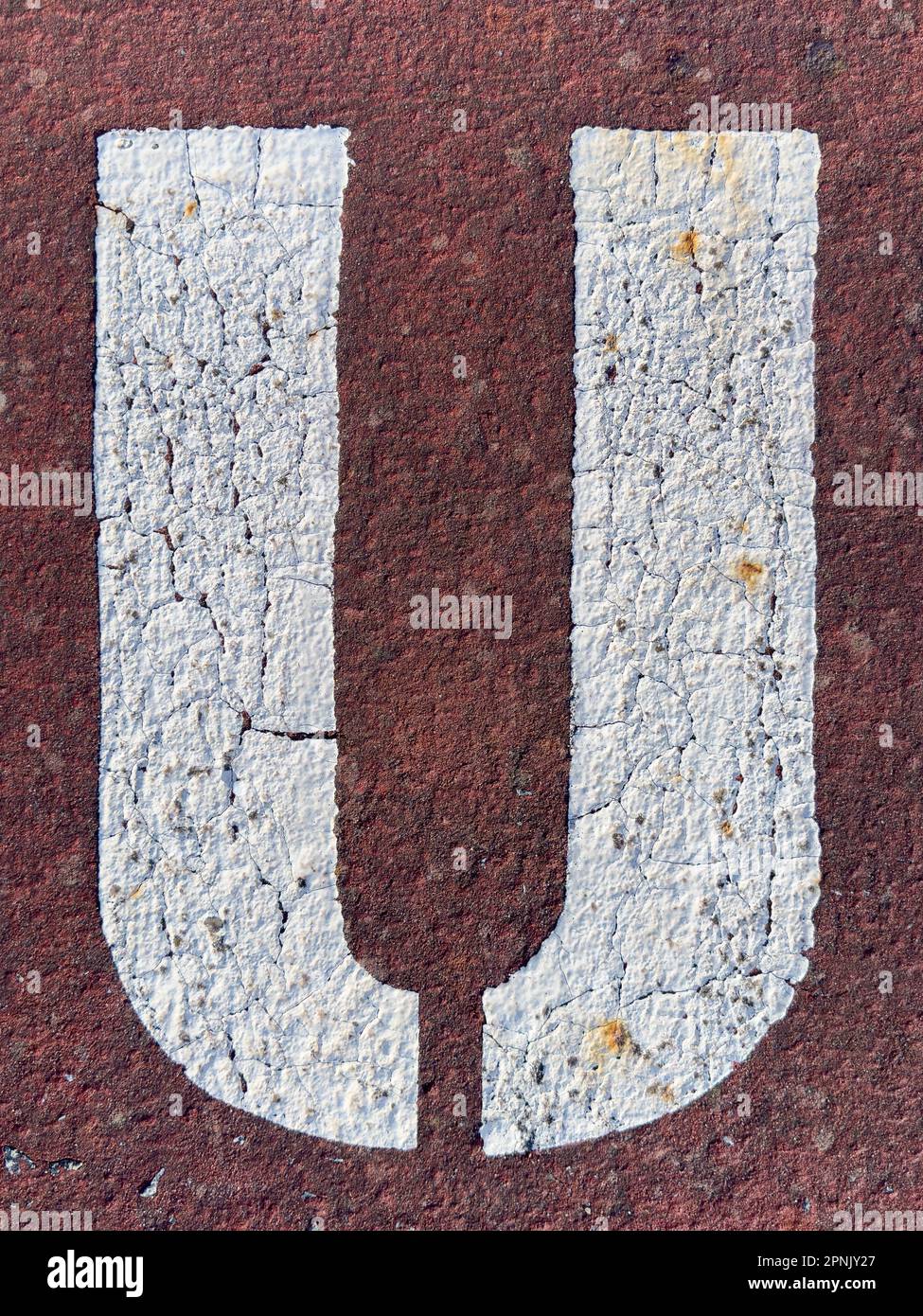 Stenciled font hi-res stock photography and images - Alamy