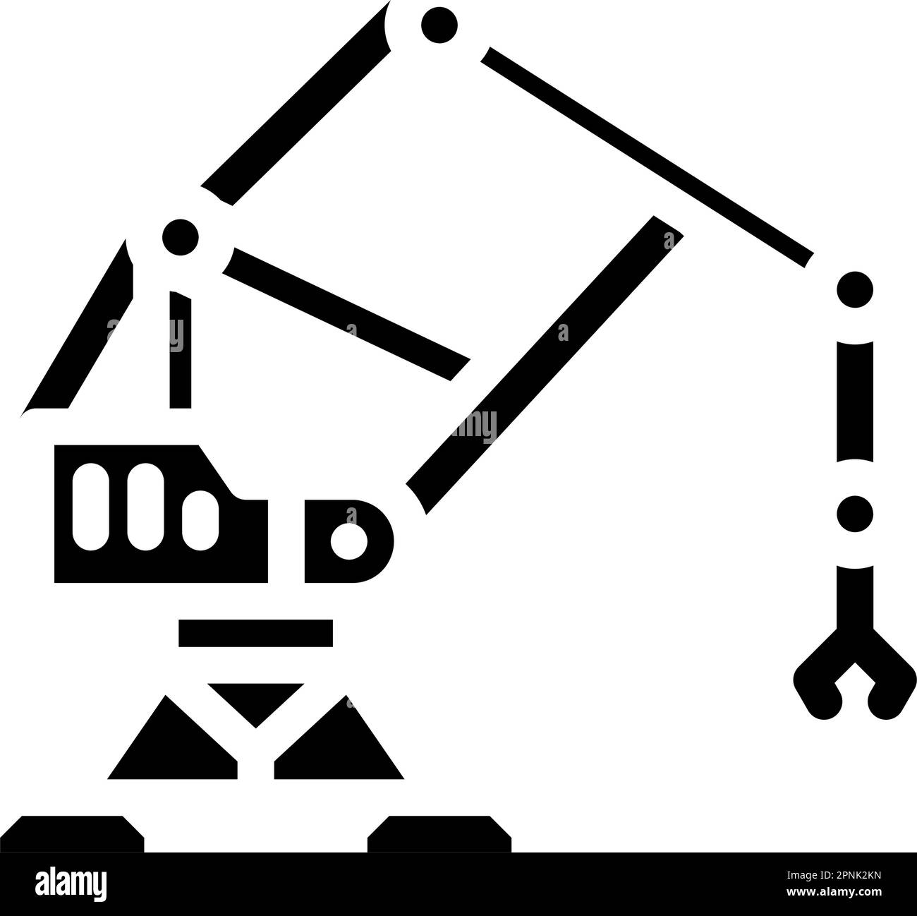 unloading steel production glyph icon vector illustration Stock Vector ...