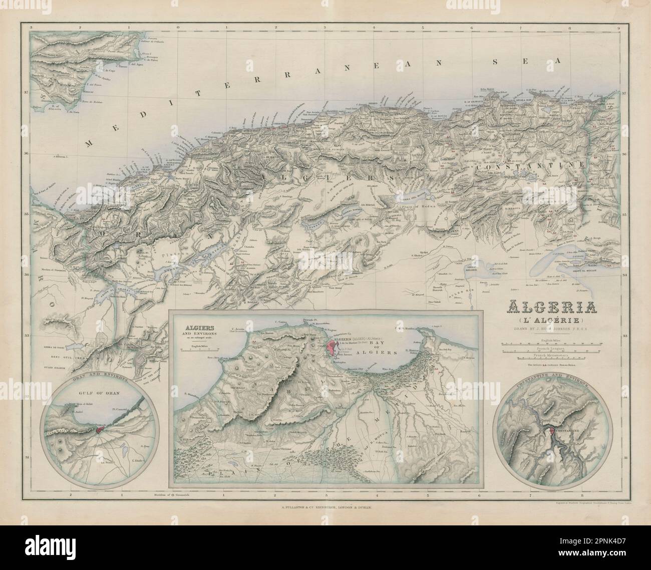 Old algeria map hi-res stock photography and images - Alamy