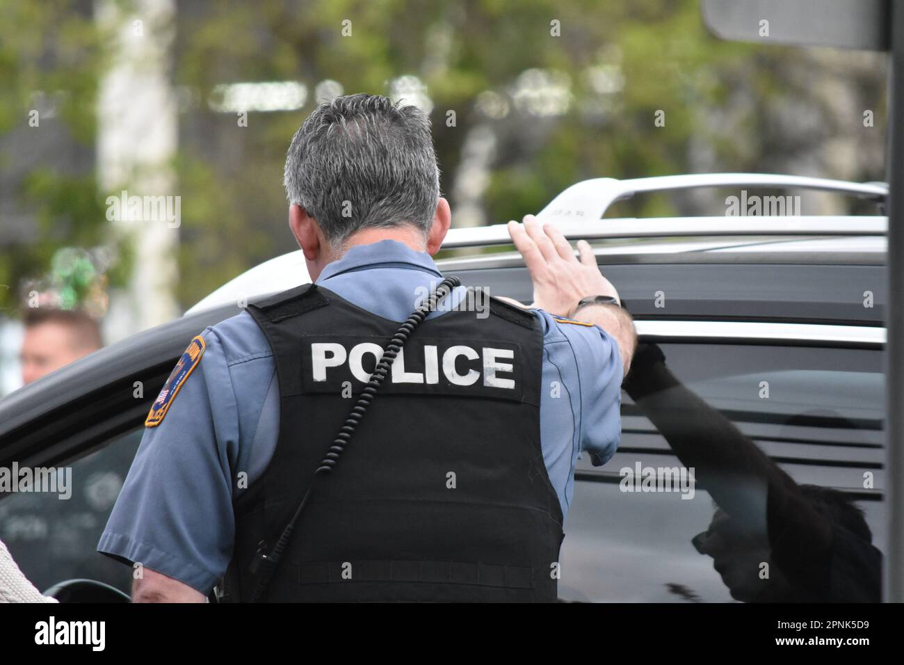 Fair Lawn, United States. 19th Apr, 2023. Police officers on scene of