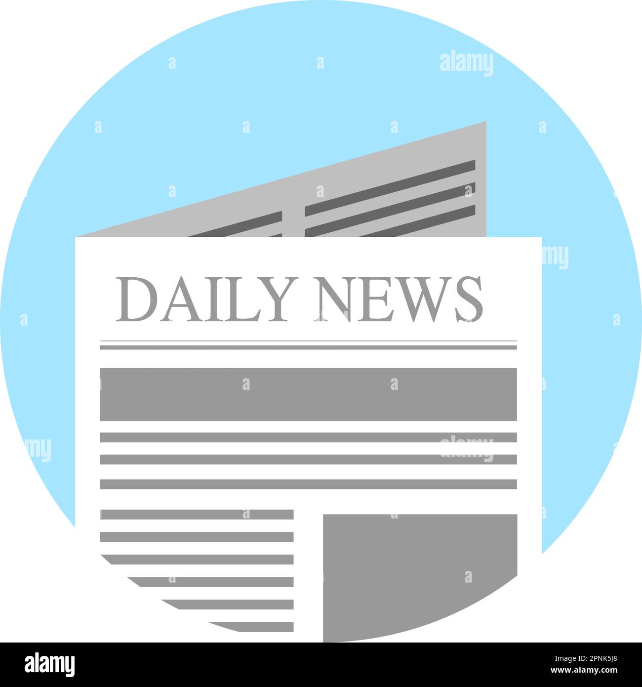 vector illustration of black and white newspaper layout in square format Stock Vector Image