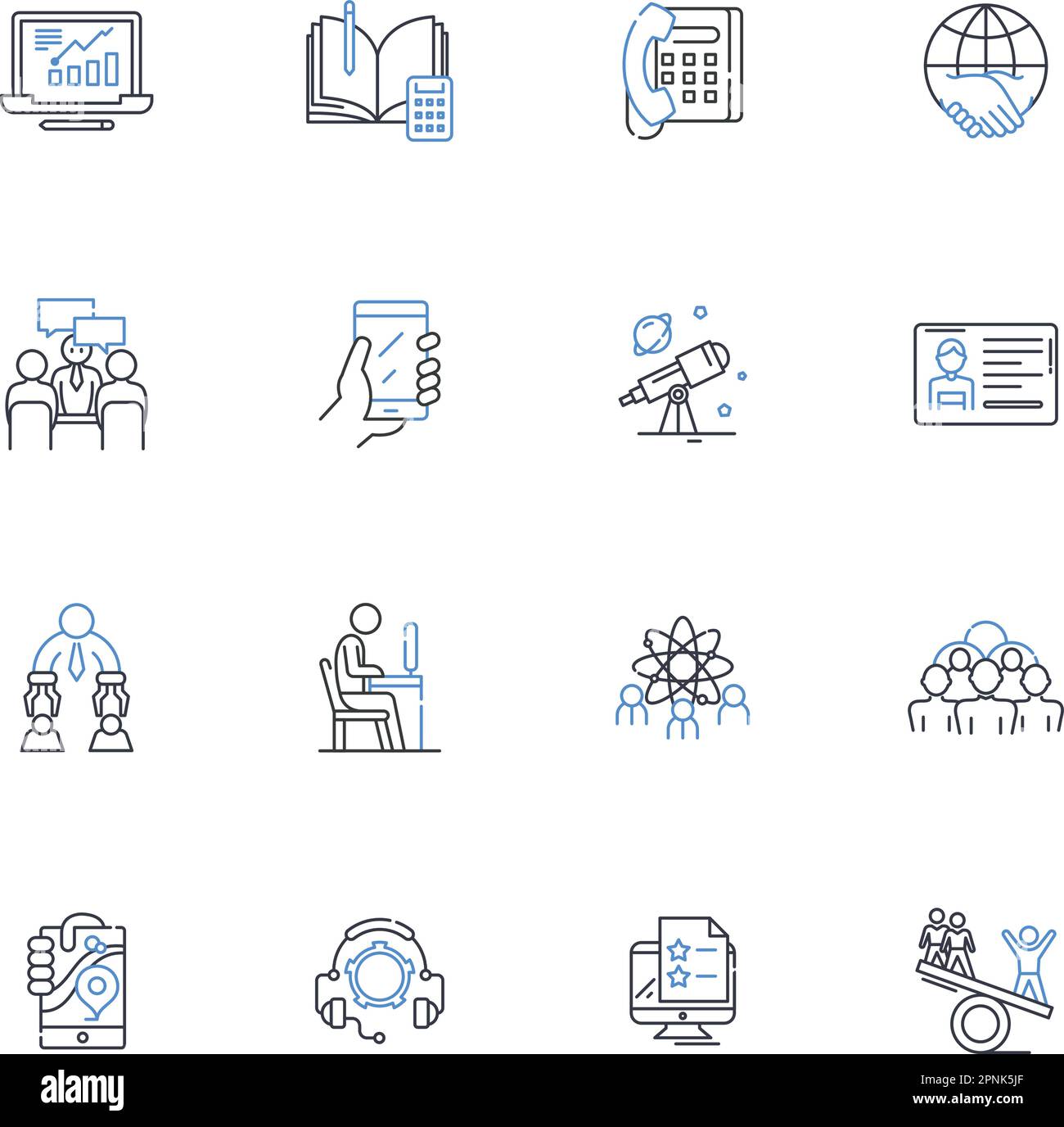 Gender equality line icons collection. Equity, Empowerment, Fairness