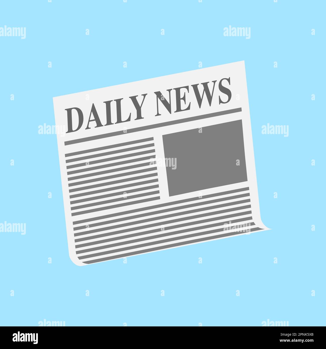 vector illustration of black and white newspaper layout in square format Stock Vector Image