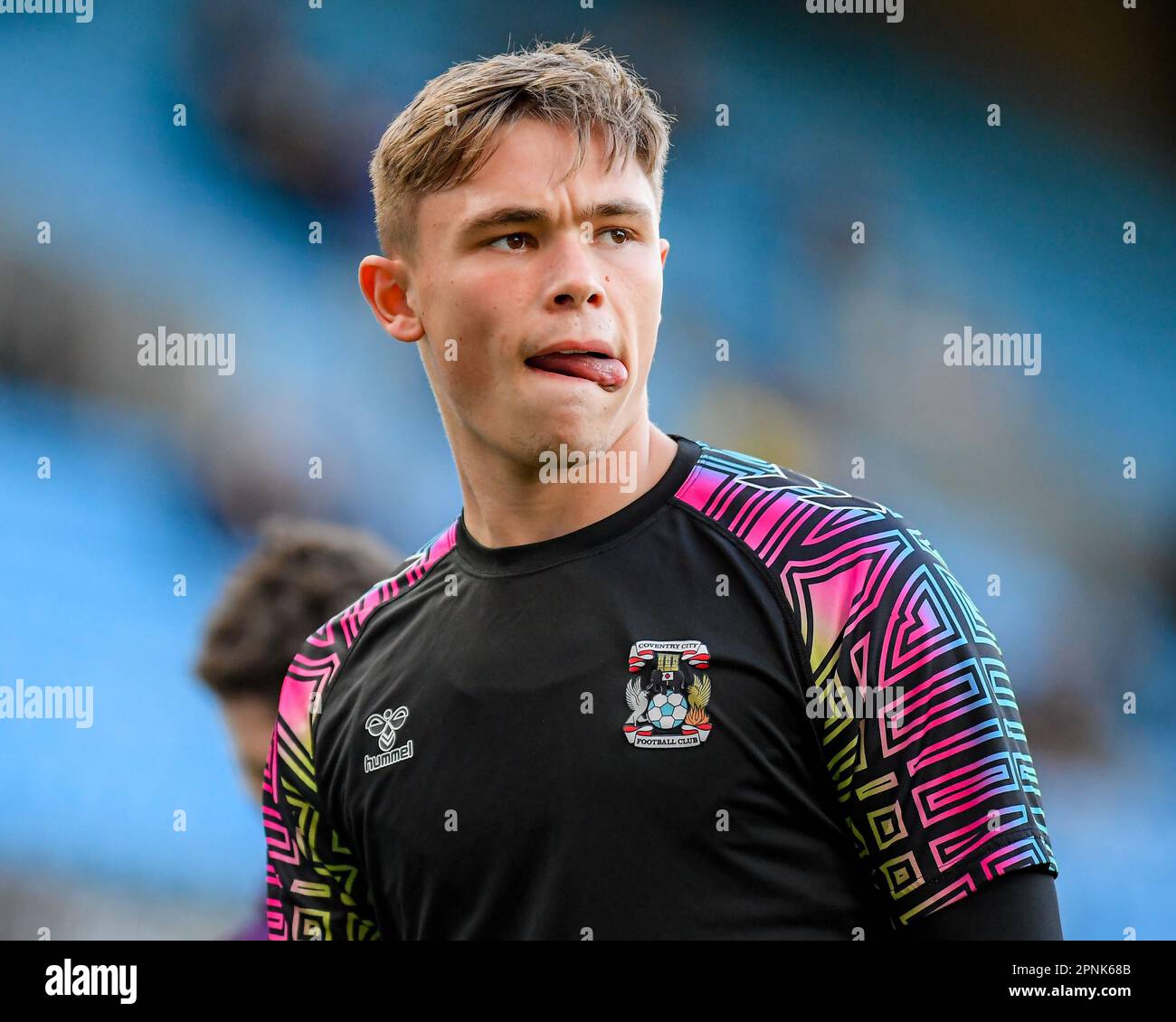 Blackburn, UK. 19th Apr, 2023. Callum Doyle #3 of Coventry City pre-match warm up ahead of the Sky Bet Championship match Blackburn Rovers vs Coventry City at Ewood Park, Blackburn, United Kingdom, 19th April 2023 (Photo by Ben Roberts/News Images) in Blackburn, United Kingdom on 4/19/2023. (Photo by Ben Roberts/News Images/Sipa USA) Credit: Sipa USA/Alamy Live News Stock Photo