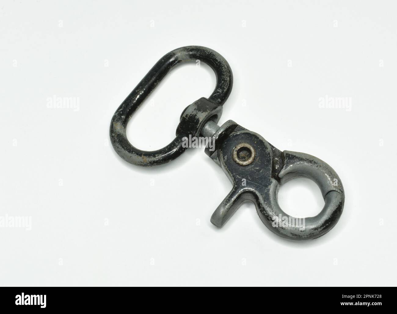 Vintage Nickel Trigger Snap, Round Swivel Eye, Designed For Use Rope,  Chain, Animal Leashes and Other Home, Farm and Recreational Applications  Stock Photo - Alamy