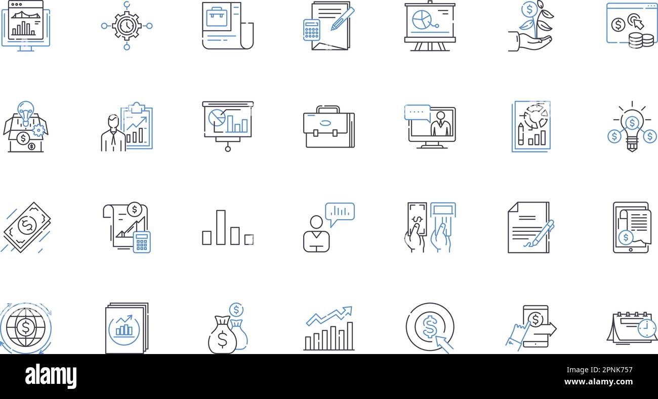 Decision Support line icons collection. Analytics, Forecasting ...