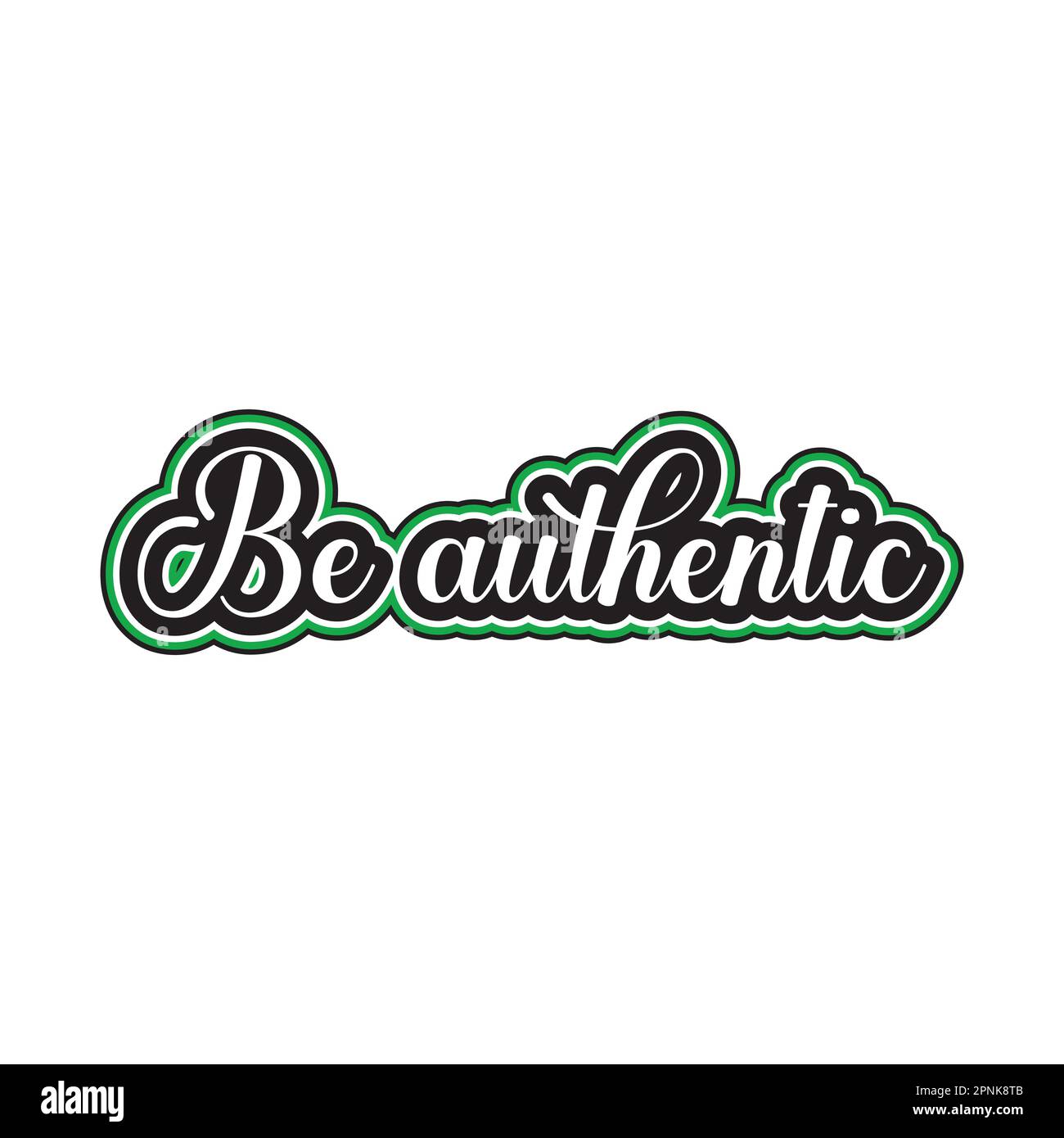 Authentic lettering Stock Vector Images - Alamy