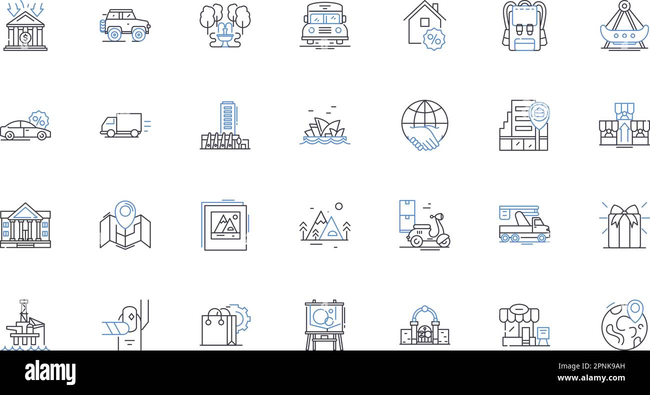 Health care market line icons collection. Insurance, Medicare, Medicaid