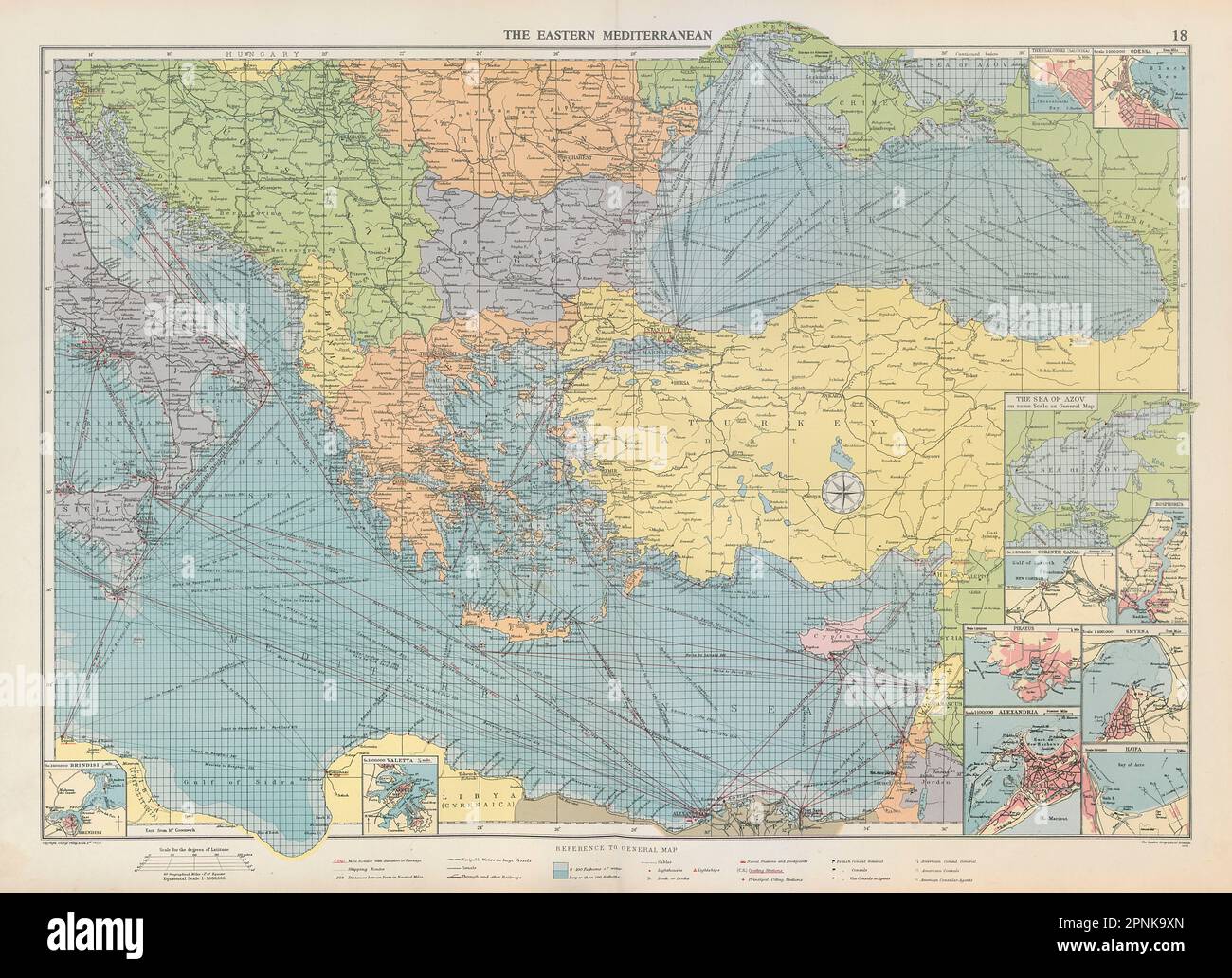 Eastern Mediterranean Political Map Stock Vector Image & Art - Alamy