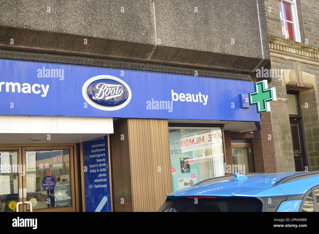 Boots Pharmacy in Neath, Wales, United Kingdom. 18th April 2023 Stock