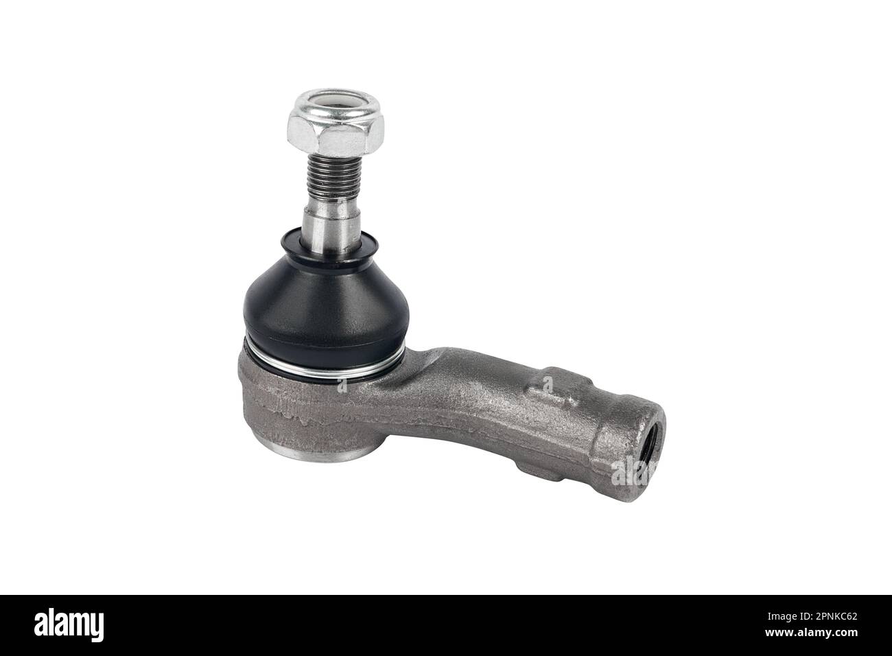 Tie rod end, tie rod end isolated on white background. Auto parts