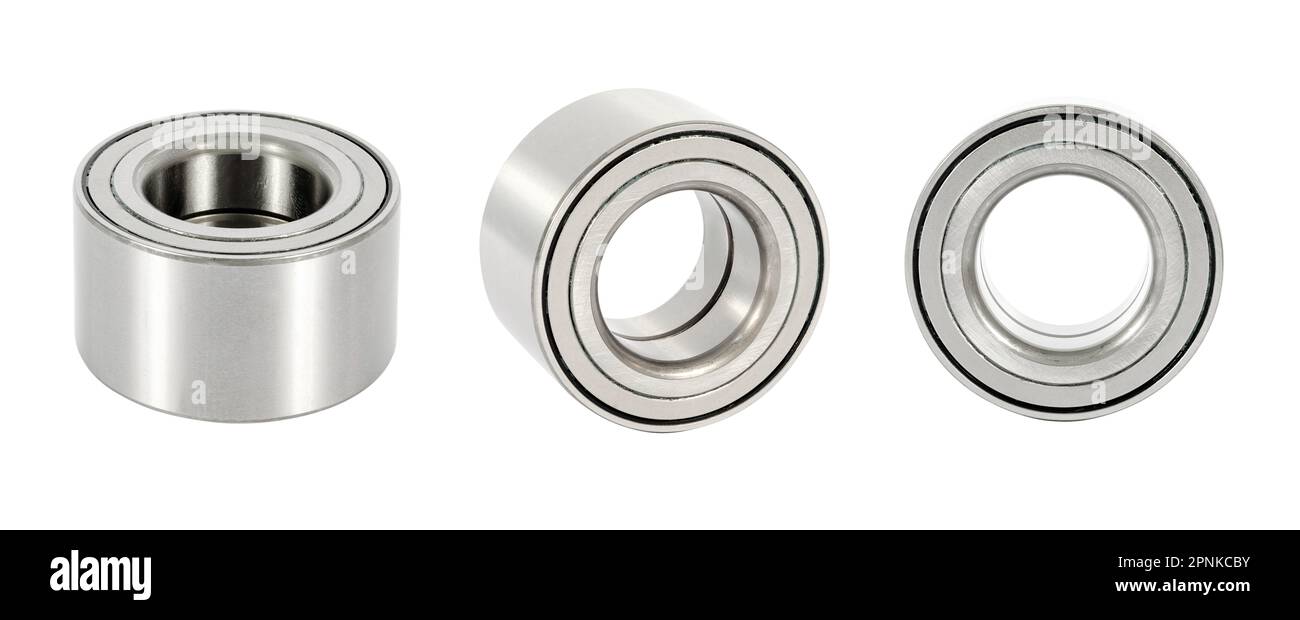 Ball Bearings isolated on white background. Spare parts catalog Stock