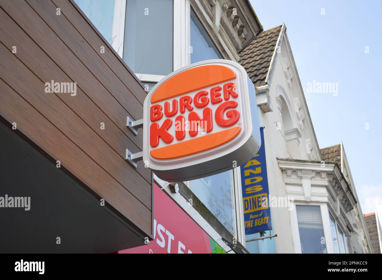 New Burger King outlet in Uplands, Swansea, Wales, United Kingdom. 18th April 2023. Stock Photo