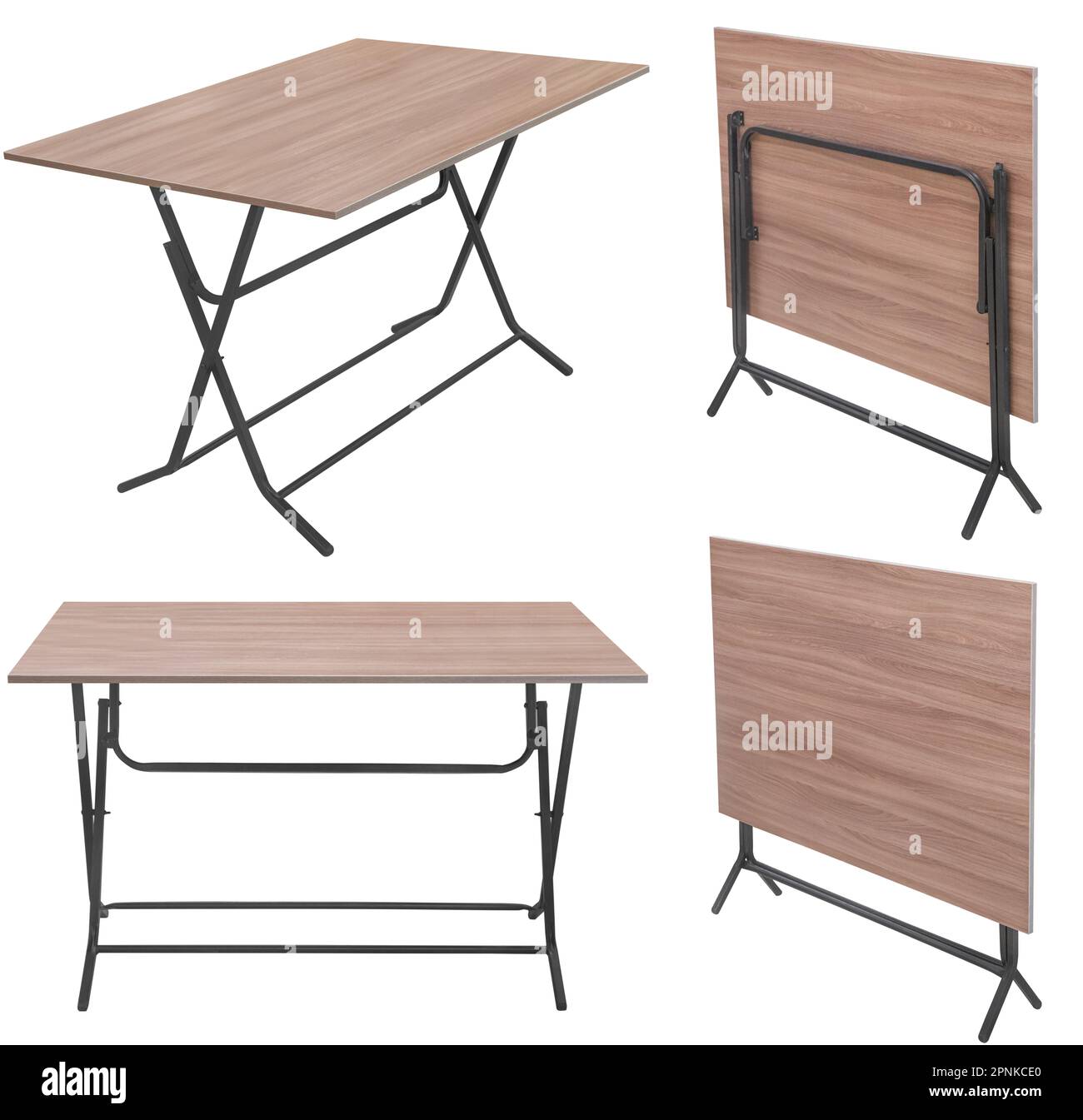 Folding table. Element of the interior. Isolated from the background