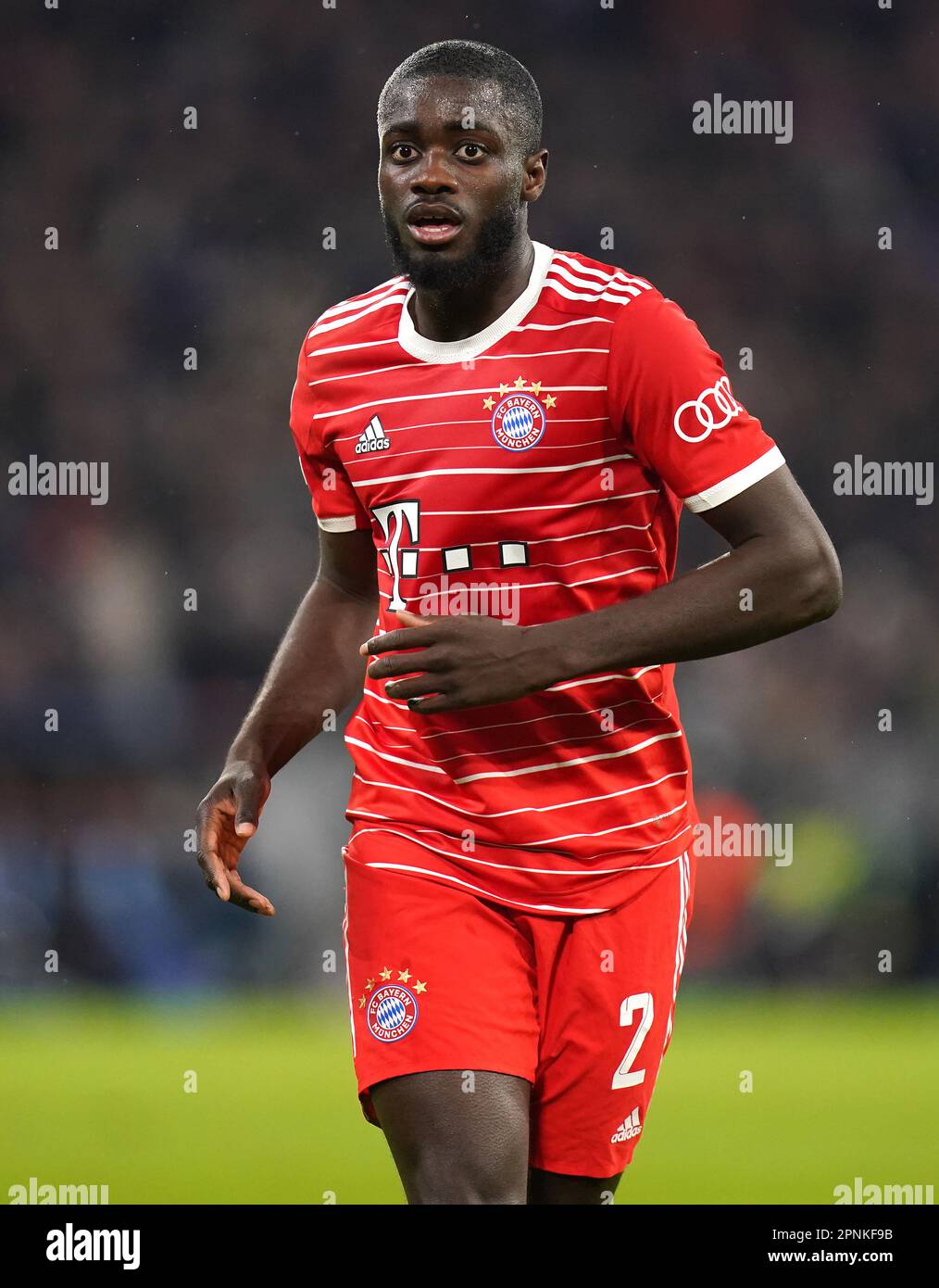 Bayern Munich s Dayot Upamecano During The UEFA Champions League Bayern Munich s Dayot Upamecano During The UEFA Champions League
