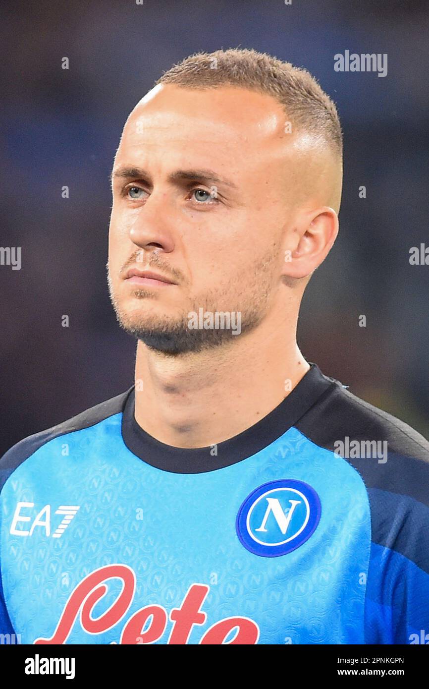 Naples, Italy. 18 Apr, 2023. Stanislav Lobotka of SSC Napoli during the ...