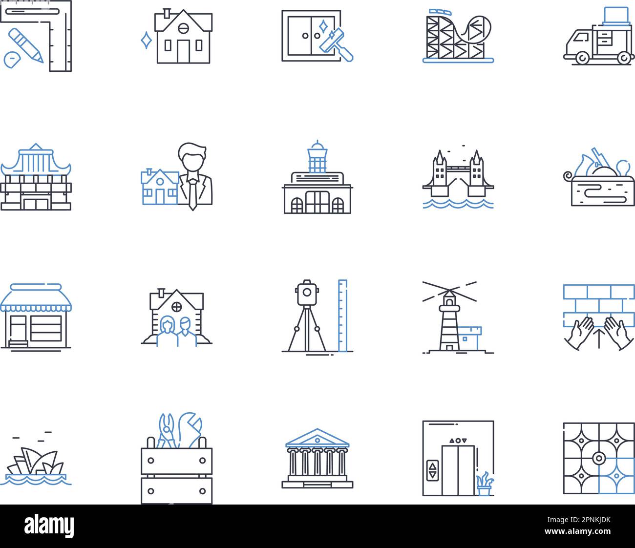 Condo line icons collection. Luxury, View, Amenities, Location, Space 