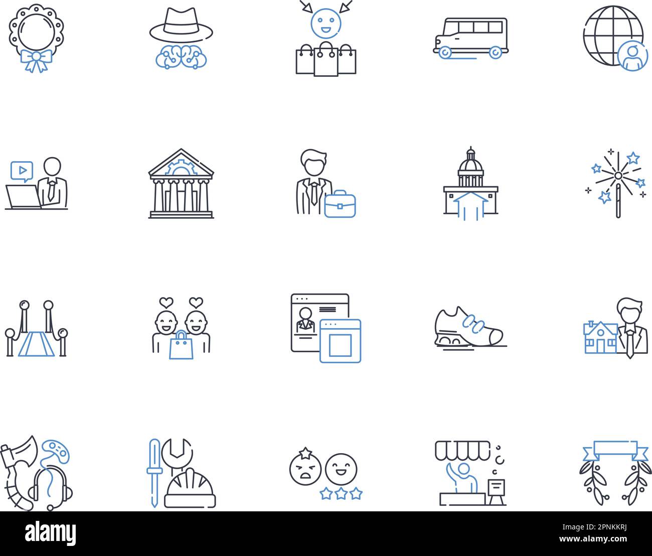 Industrial hub line icons collection. Manufacturing, Production, Factory, Machinery, Industrialization, Steel, Assembly vector and linear illustration Stock Vector