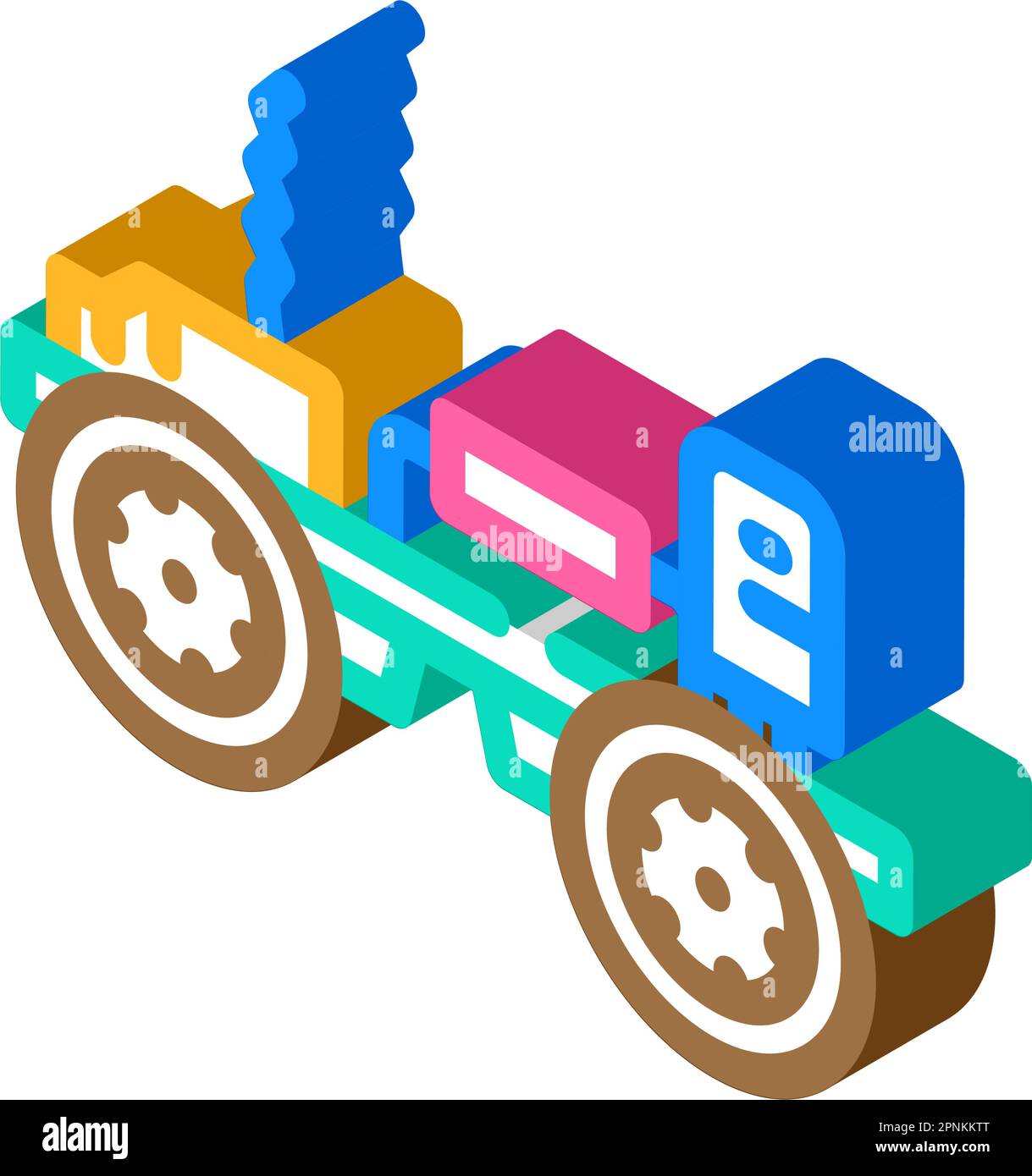 electronic toy gadget baby isometric icon vector illustration Stock