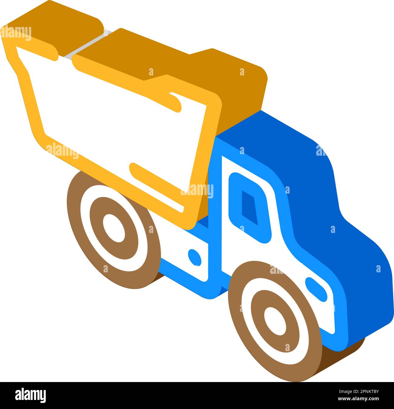 truck toy child isometric icon vector illustration Stock Vector Image ...