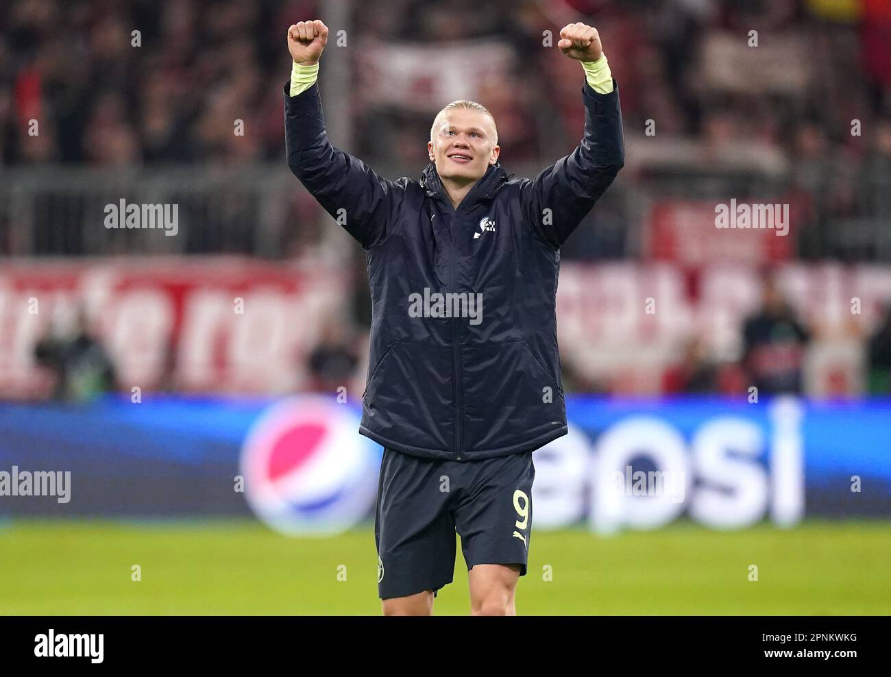 Manchester City S Erling Haaland Celebrates Victory After The Final Manchester City S Erling Haaland Celebrates Victory After The Final