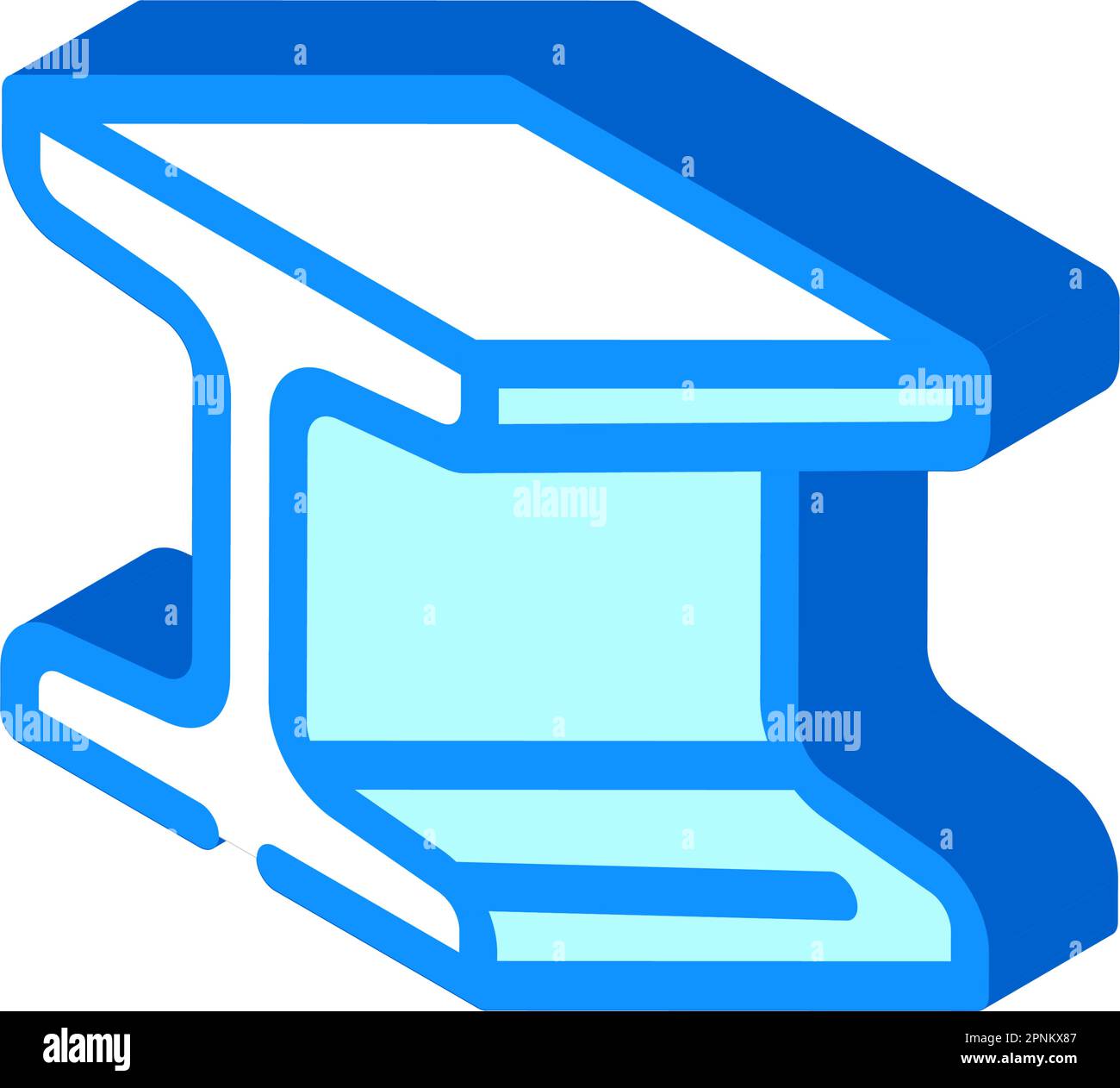 section steel production isometric icon vector illustration Stock Vector