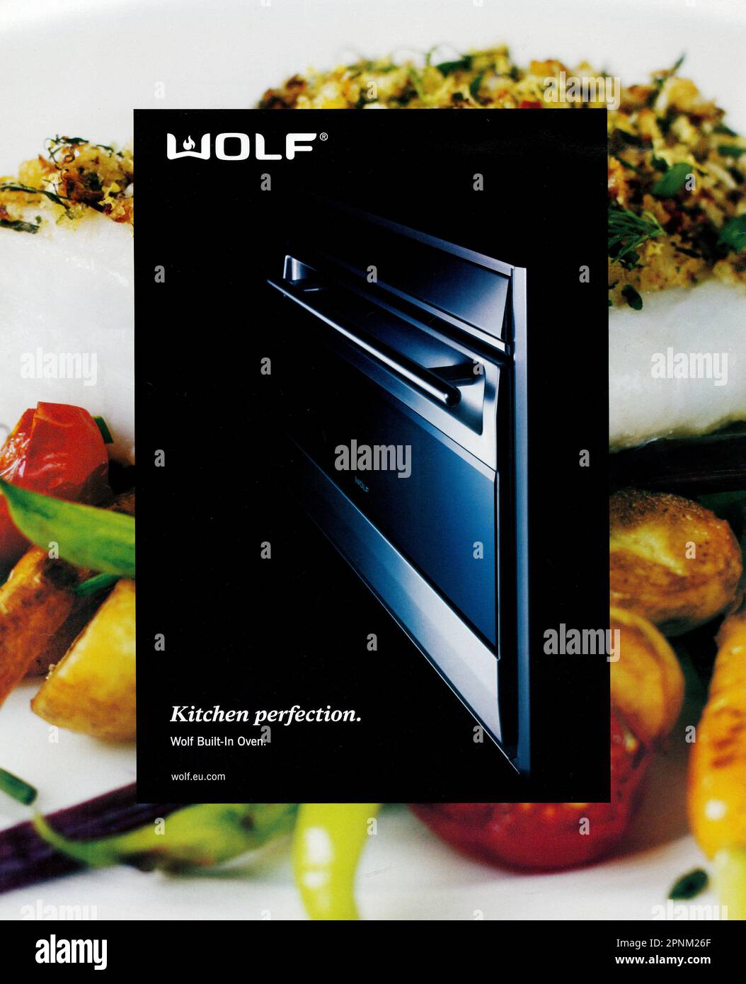 Wolf - Luxury Kitchen  Appliances advert in a magazine, 2006 Stock Photo