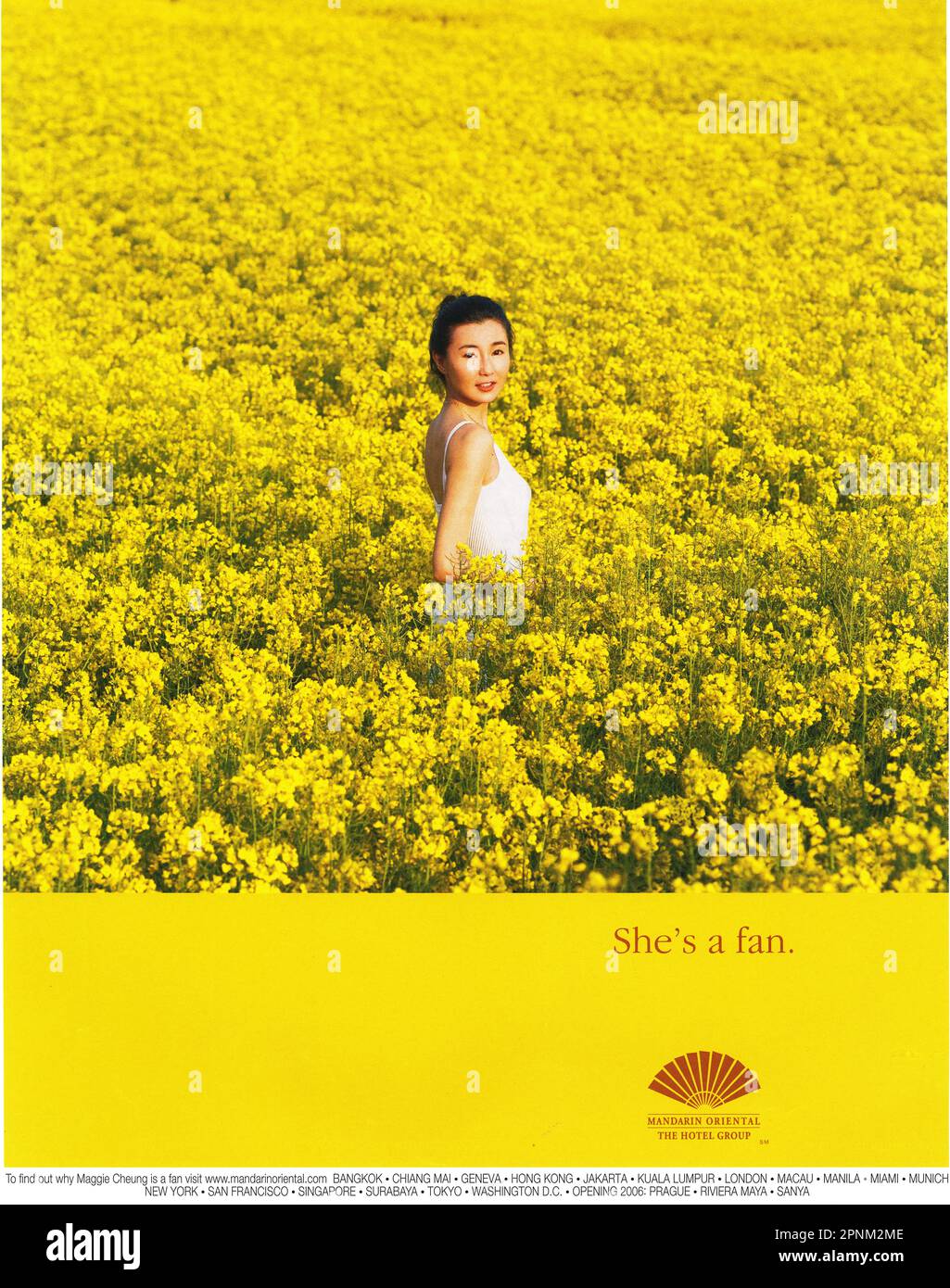 Mandarine Oriental Hotel Group advert in a magazine, 2006 Stock Photo